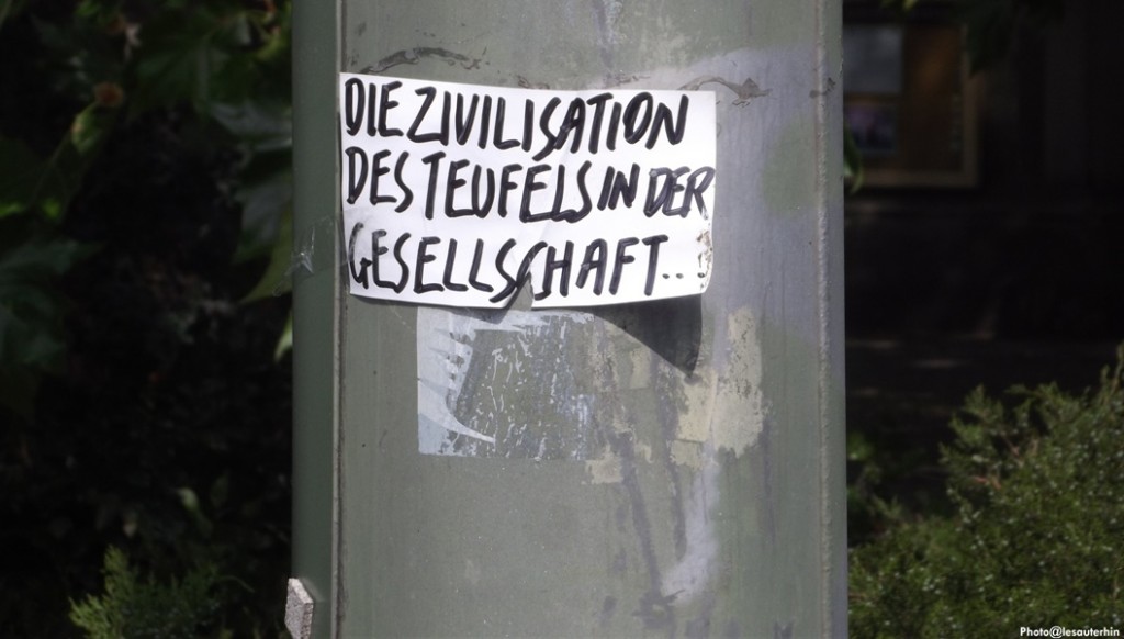 Berlin, juin 2015 "La civilisation du diable dans la société"