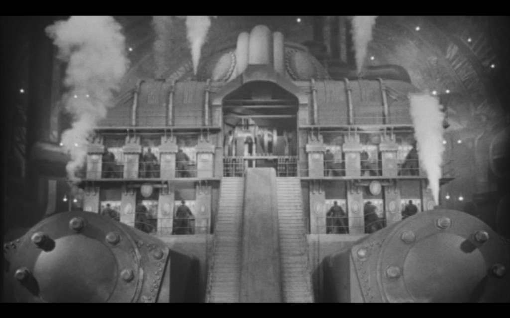 Image extraite du film Métropolis de Fritz Lang (1927). Au coeur de l'usine