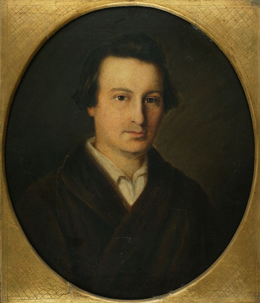 Isidor Popper : Heine à l'époque de son voyage en Allemagne (1843/44) L'original se trouve à l'Institut Heinrich Heine de Düsseldorf