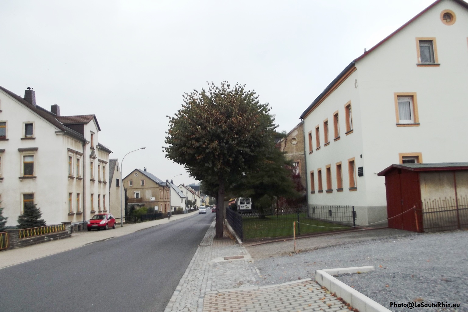 Maison natale de Heiner Müller à Eppendorf en Saxe. Les parents et grands parents occupaient le premier étage.